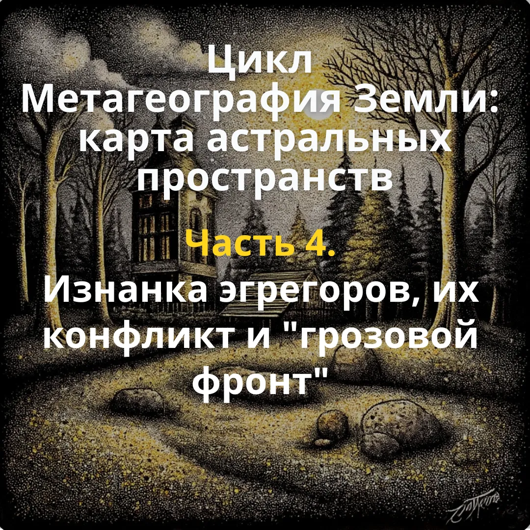 Цикл Метагеография Земли: Карта Астральных пространств. Часть 4: Изнанка эгрегоров, их конфликт и "грозовой фронт"
