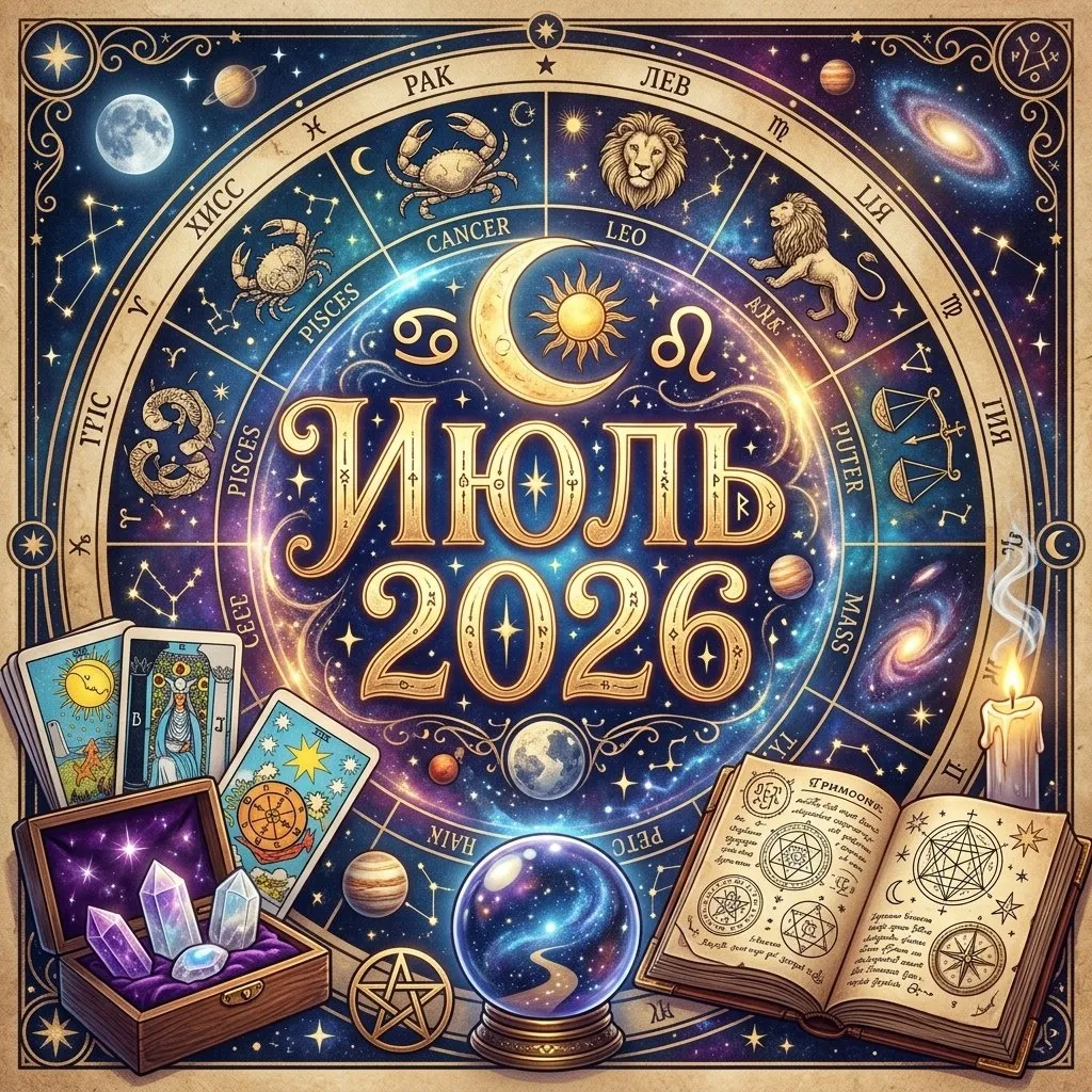 ИЮЛЬ 2026: самые сильные дни месяца для любви, денег и духовного роста