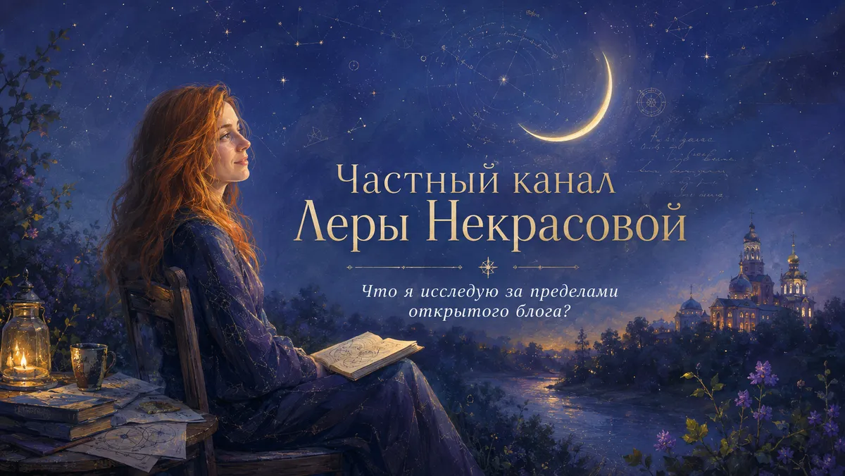 Что я исследую за пределами открытого блога? Частный канал Леры Некрасовой