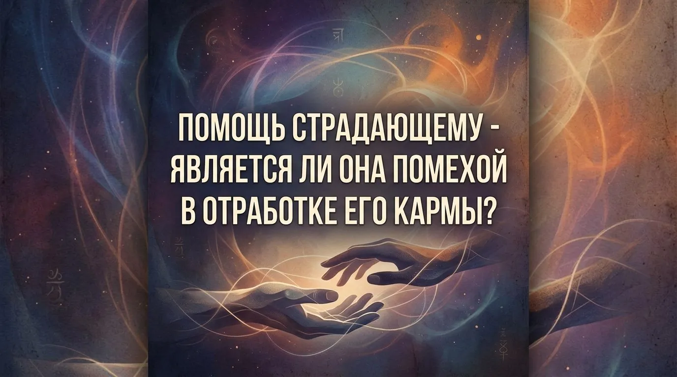 Помощь страдающему - является ли она помехой в отработке его кармы?