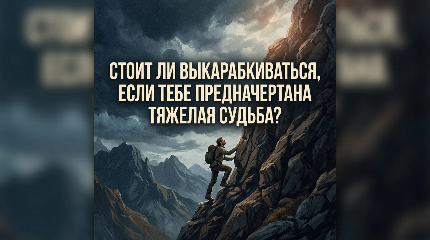 Стоит ли выкарабкиваться, если тебе предначертана тяжелая судьба?