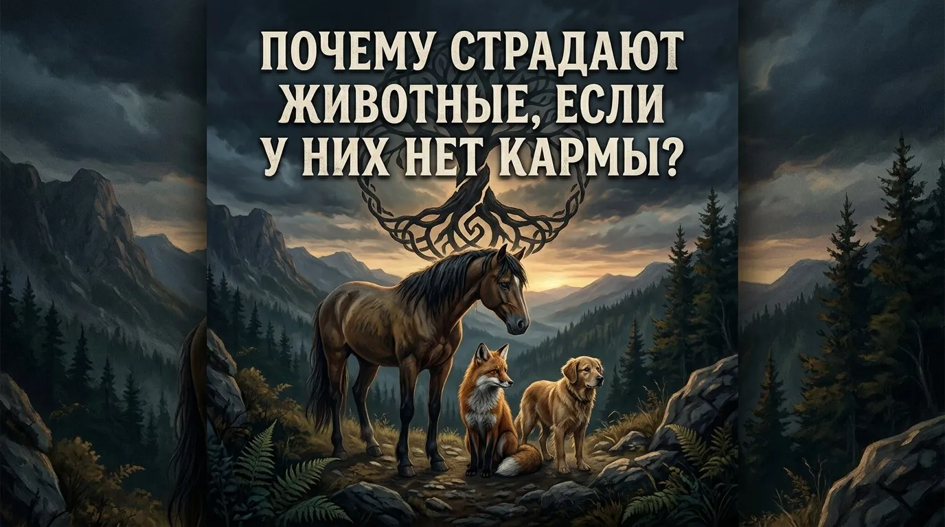 Почему страдают животные, если у них нет кармы?