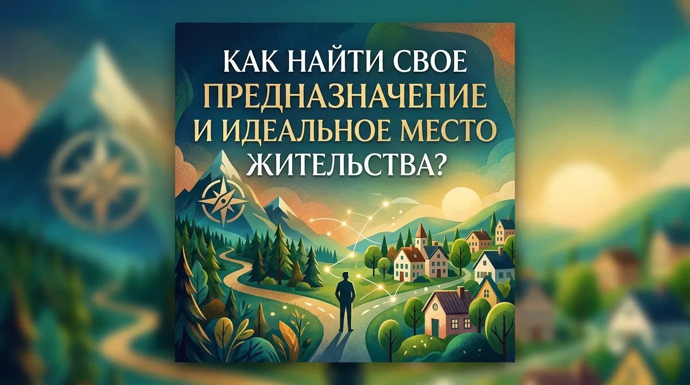Как найти свое предназначение и идеальное место жительства?